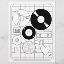 Love Physical Media - Colouring Page