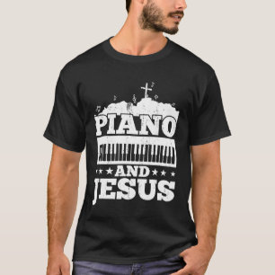 Love Piano Jesus Christian Pianist Piano Player Gi T-Shirt