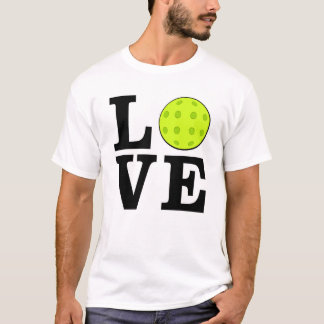 Love Picklebal - Black Text T-Shirt