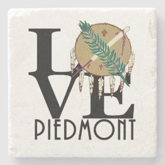 LOVE Piedmont Oklahoma Stone Coaster