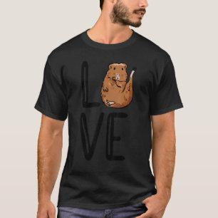 Love Pig Graphic Guinea Pig Owner Pet Cavy Animal T-Shirt