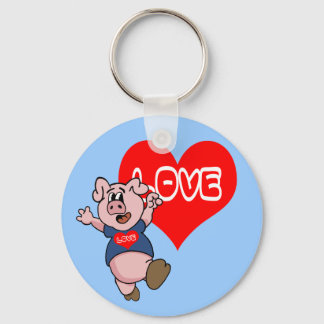 Love Piggy Key Ring