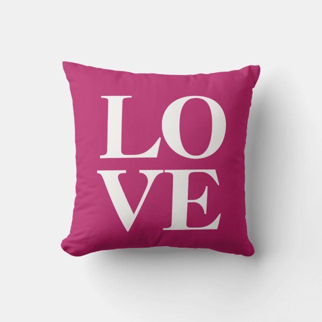 Love Pillow | Berry Pink (Front)