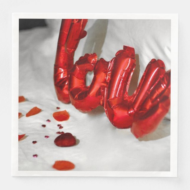 LOVE PILLOW Paper Napkin (Front)