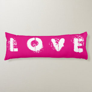 LOVE Pink Body Pillow