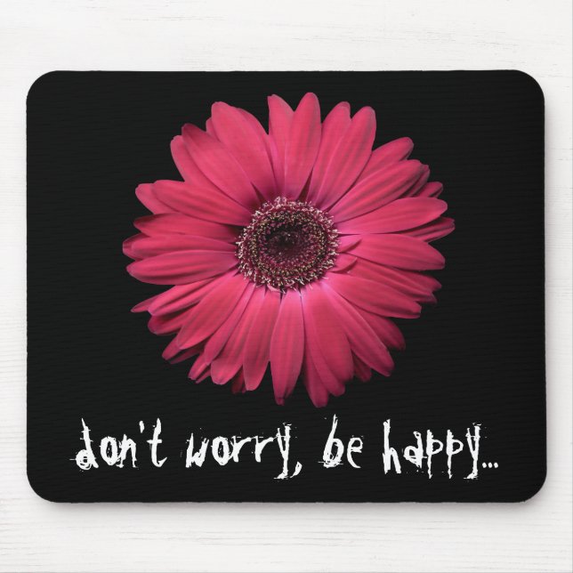 LOVE PINK Gerbera MOUSE PAD (Front)