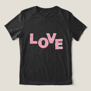 Love Pink Glitter Tri-Blend Shirt