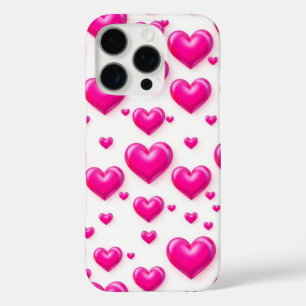 love pink heart pattern design phone covers