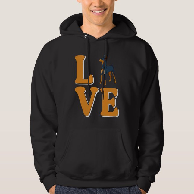 Love Pinscher Hoodie (Front)