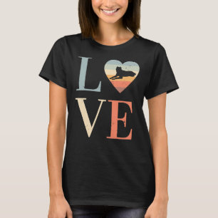 Love Pitbull Vintage Retro Dog Lover T-Shirt