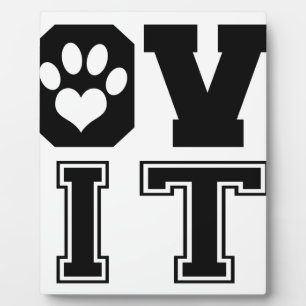 LOVE PITS PLAQUE