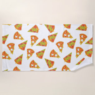 Love Pizza Beach Towel