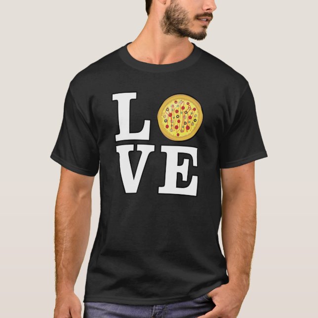 Love Pizza - Funny T-Shirt (Front)