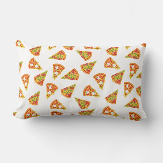 Love Pizza   Lumbar Cushion (Front)