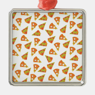 Love Pizza  Metal Ornament