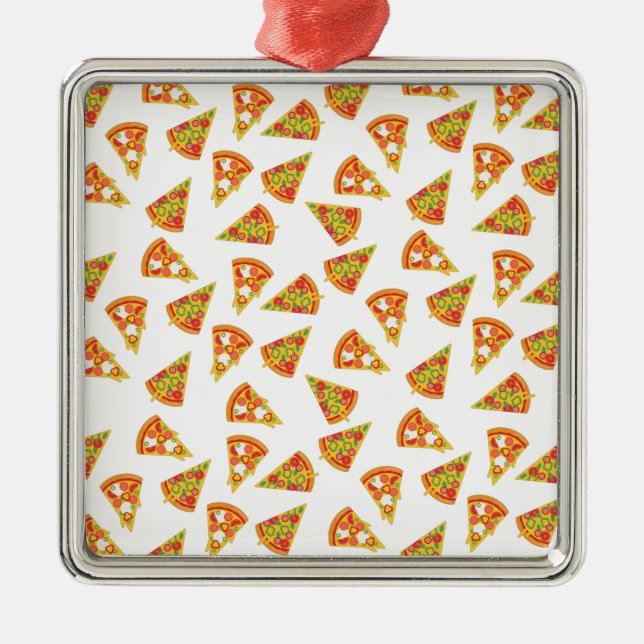 Love Pizza  Metal Ornament (Front)