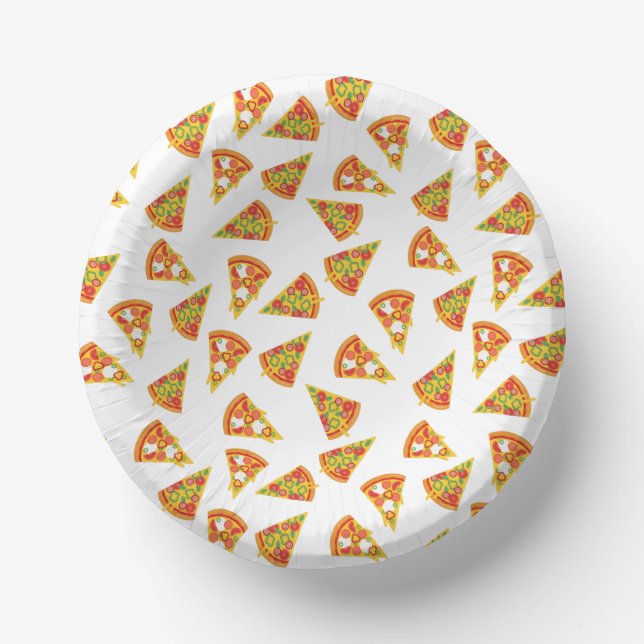 Love Pizza  Paper Plate (Front)