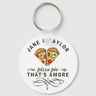 Love Pizza Personalised Key Ring