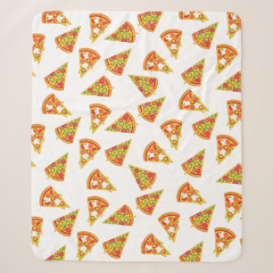 Love Pizza Sherpa Blanket