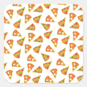 Love Pizza Square Sticker