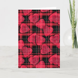 Love plaid holiday card