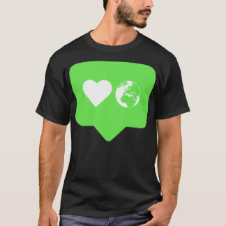 Love Planet Earth Green T-Shirt