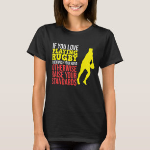 Love Playing Rugby Sports Player Expert Coach Gra T-Shirt