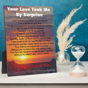 Love Poem Cape May Sunset Ships Passing EASEL Plaque
