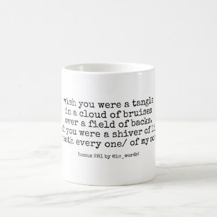 Love poem coffee mug