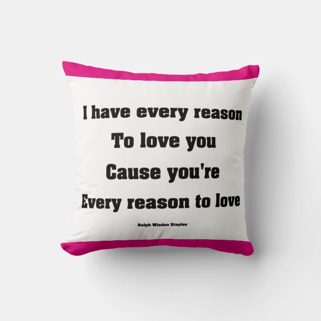 love poem cushion (Front)