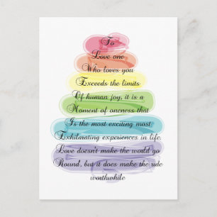 "Love" Poem Gifts Artsy Tree Design Postcard