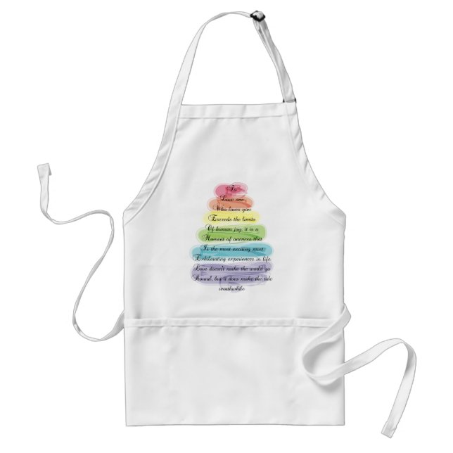 "Love" Poem Gifts Artsy Tree Design Standard Apron (Front)