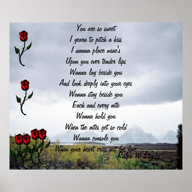 Love poem poster (Front)