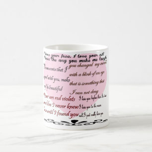 love poems,love poetry coffee mug