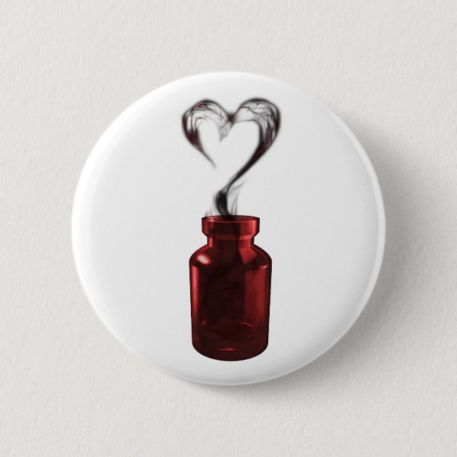 love poison 6 cm round badge (Front)