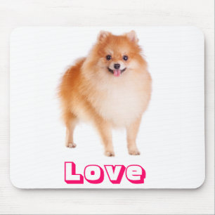 Love Pomeranian Pom Pom Puppy Dog Mousepad
