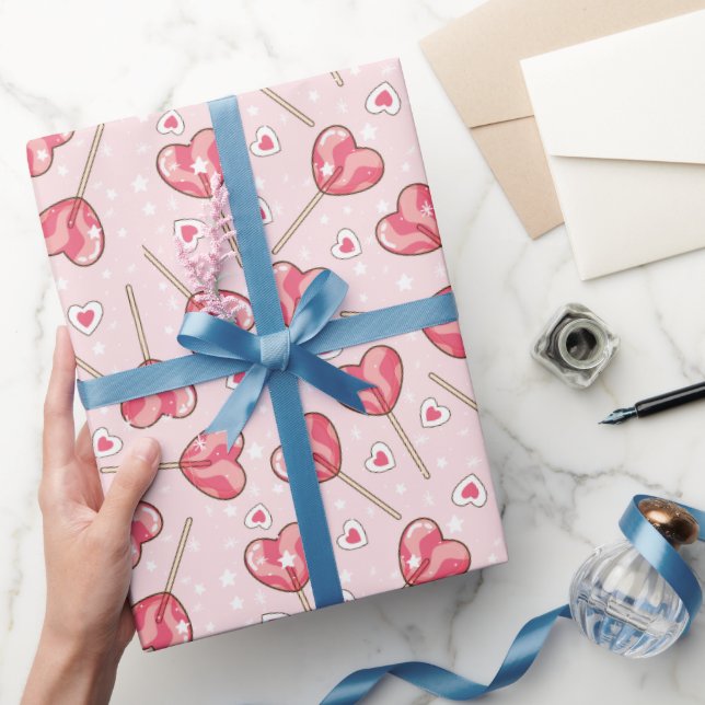 Love Pop Retro Valentine's Wrapping Paper (Gifting)
