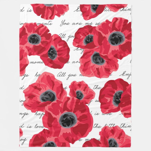 love poppies blanket (Front)