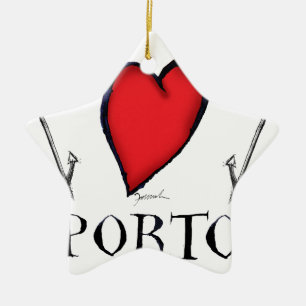 love porto ceramic ornament