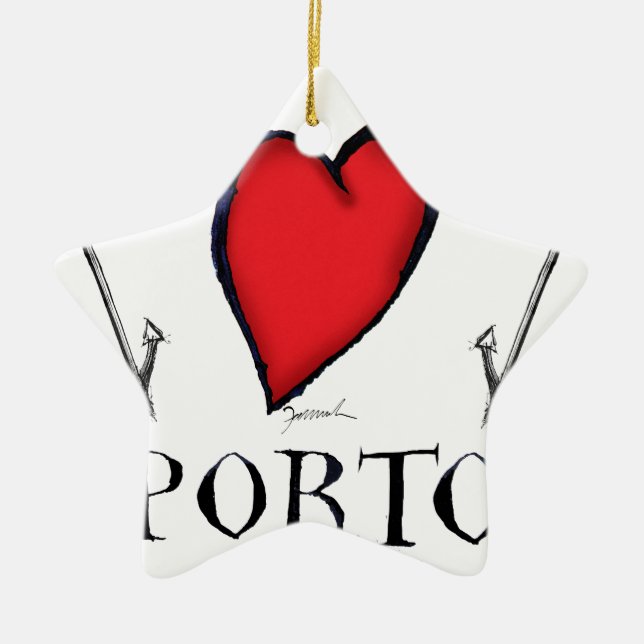 love porto ceramic ornament (Front)