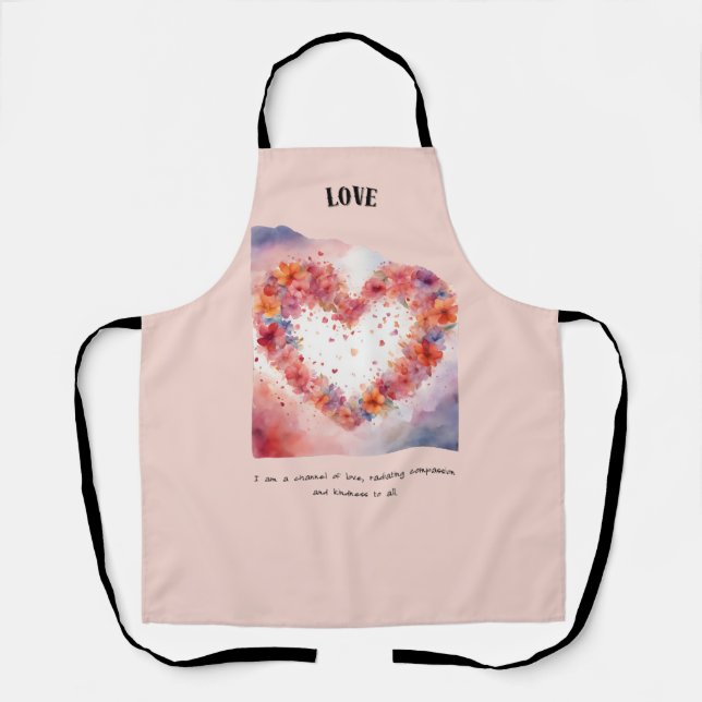 Love Positive Affirmation Apron (Front)