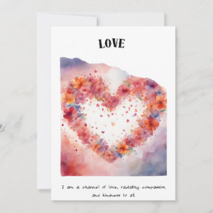 Love Positive Affirmation Card