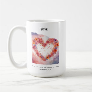 Love Positive Affirmation Card Coffee Mug