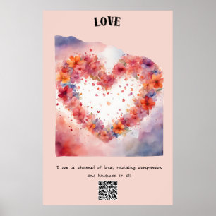 Love Positive Affirmation Poster