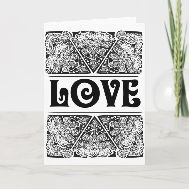Love - Positive Statement Quote Card (Front)