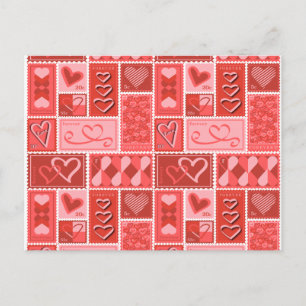 Love Postage Stamp Postcard