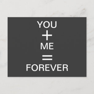 Love postcard in black and white