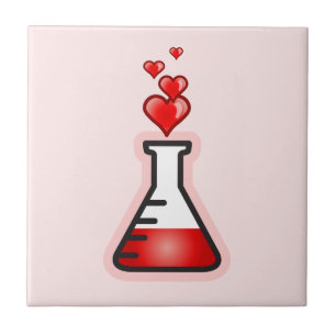 Love Potion Chemistry, Science of Health Ceramic Tile