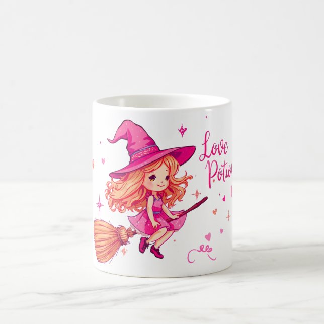 Love Potion Mug | Cute Witch Valentine Cup (Center)