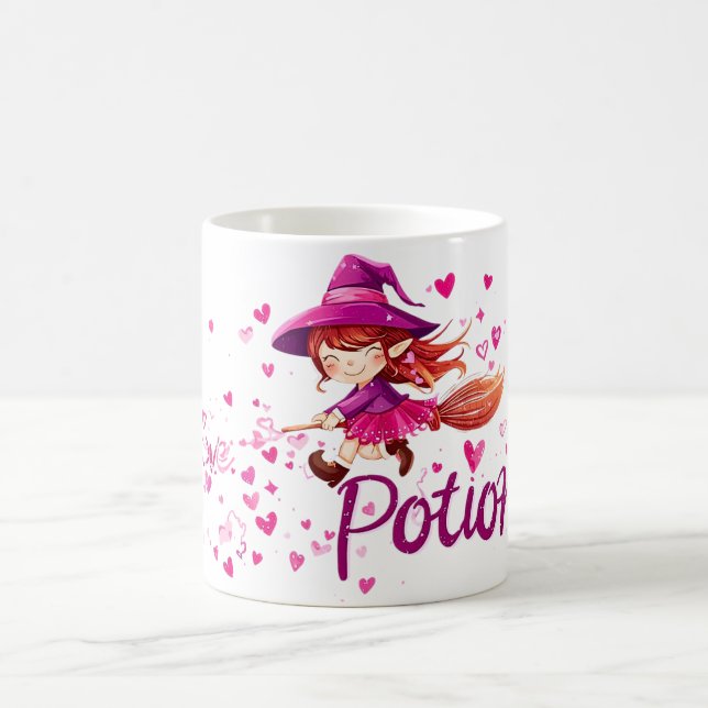 Love Potion Mug | Cute Witch Valentine Cup (Center)